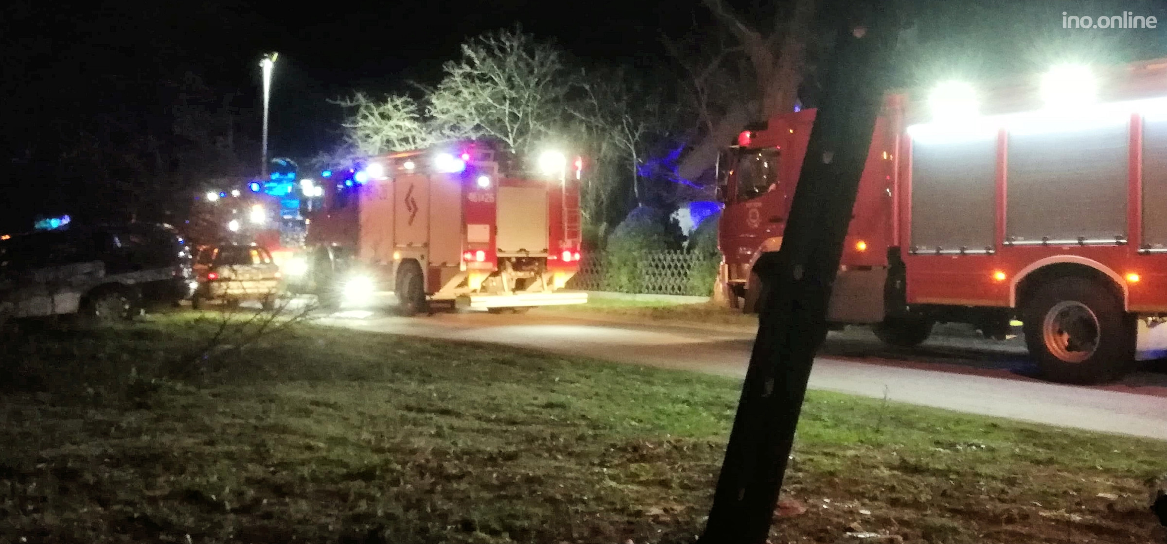 Inowrocław - Wieczorny pożar niedaleko Kruszwicy
