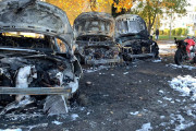 Pożar aut w Janikowie. To było podpalenie
