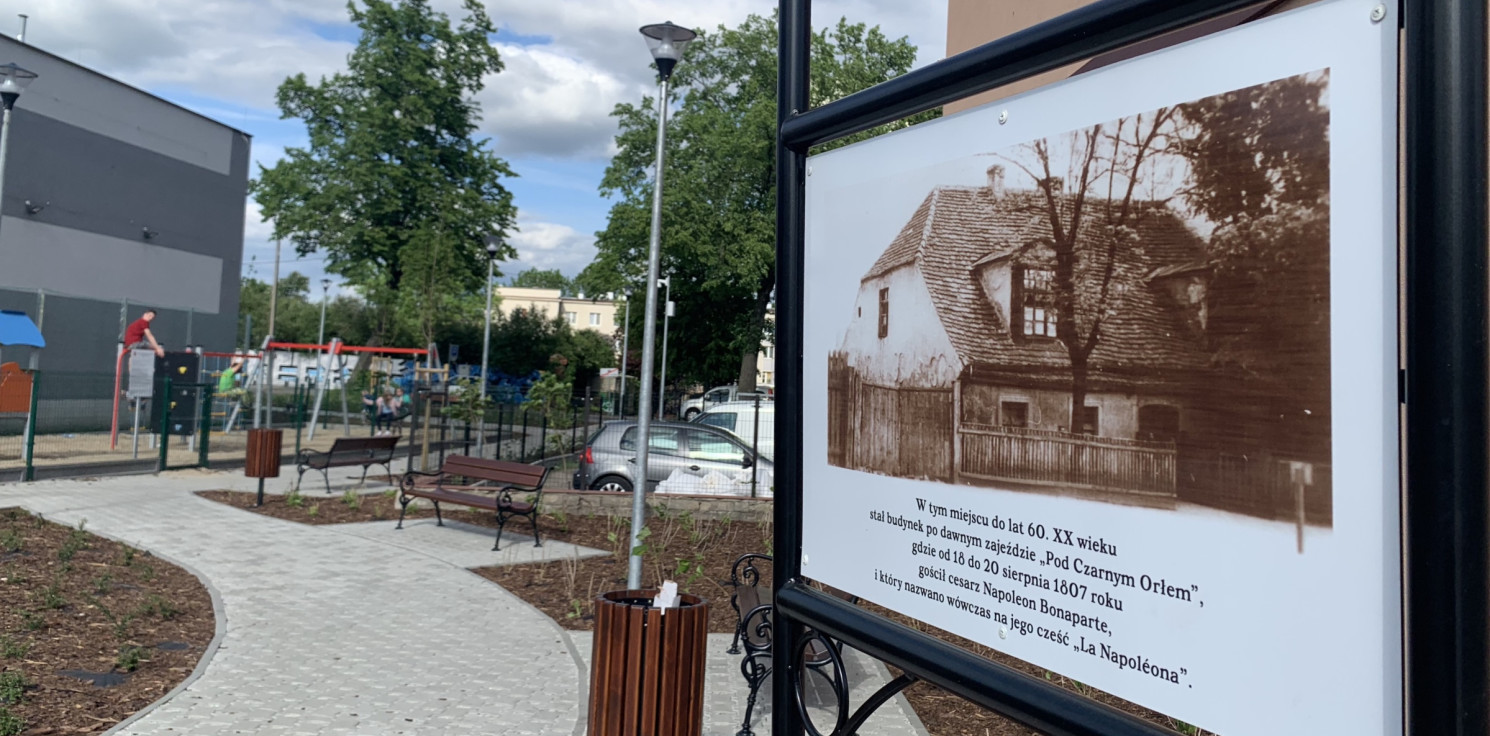Inowrocław - Napoleońska pamiątka na inowrocławskim podwórku