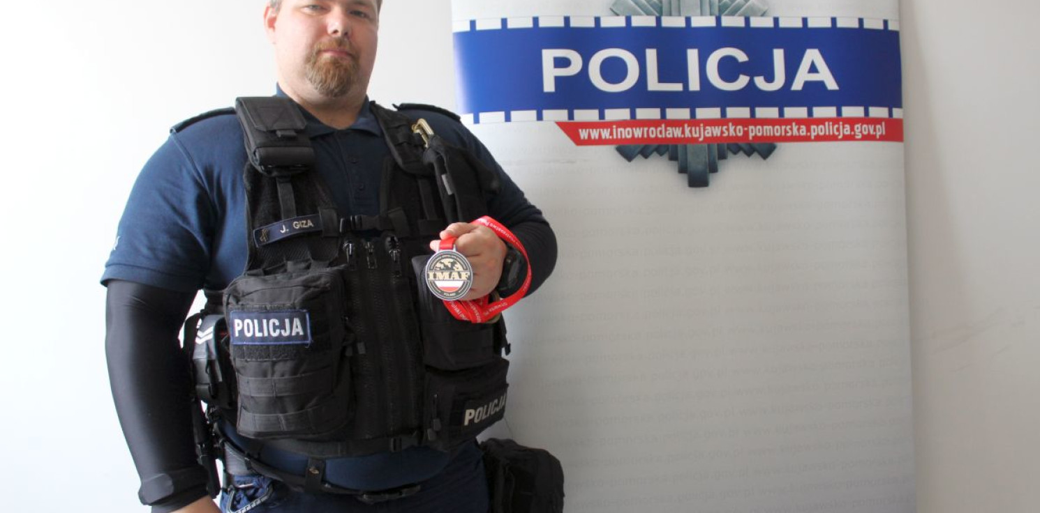 Inowrocław - Policjant z Janikowa został wicemistrzem Polski