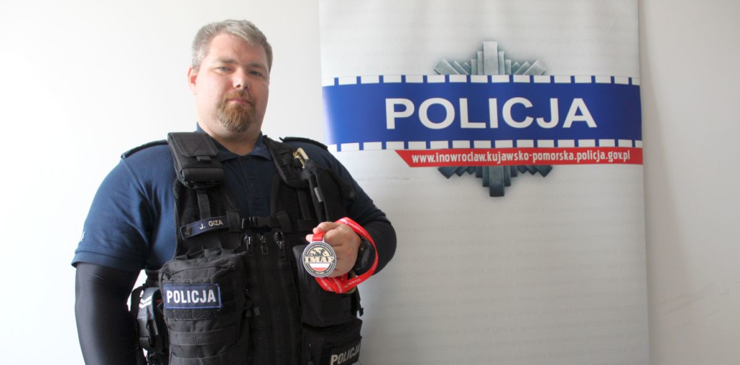 Inowrocław - Policjant z Janikowa został wicemistrzem Polski
