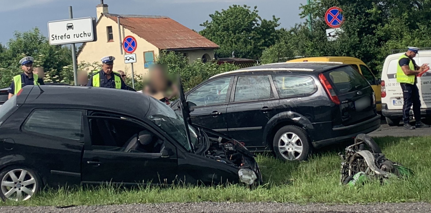 Inowrocław - 24-letni motocyklista zginął po zderzeniu z autem