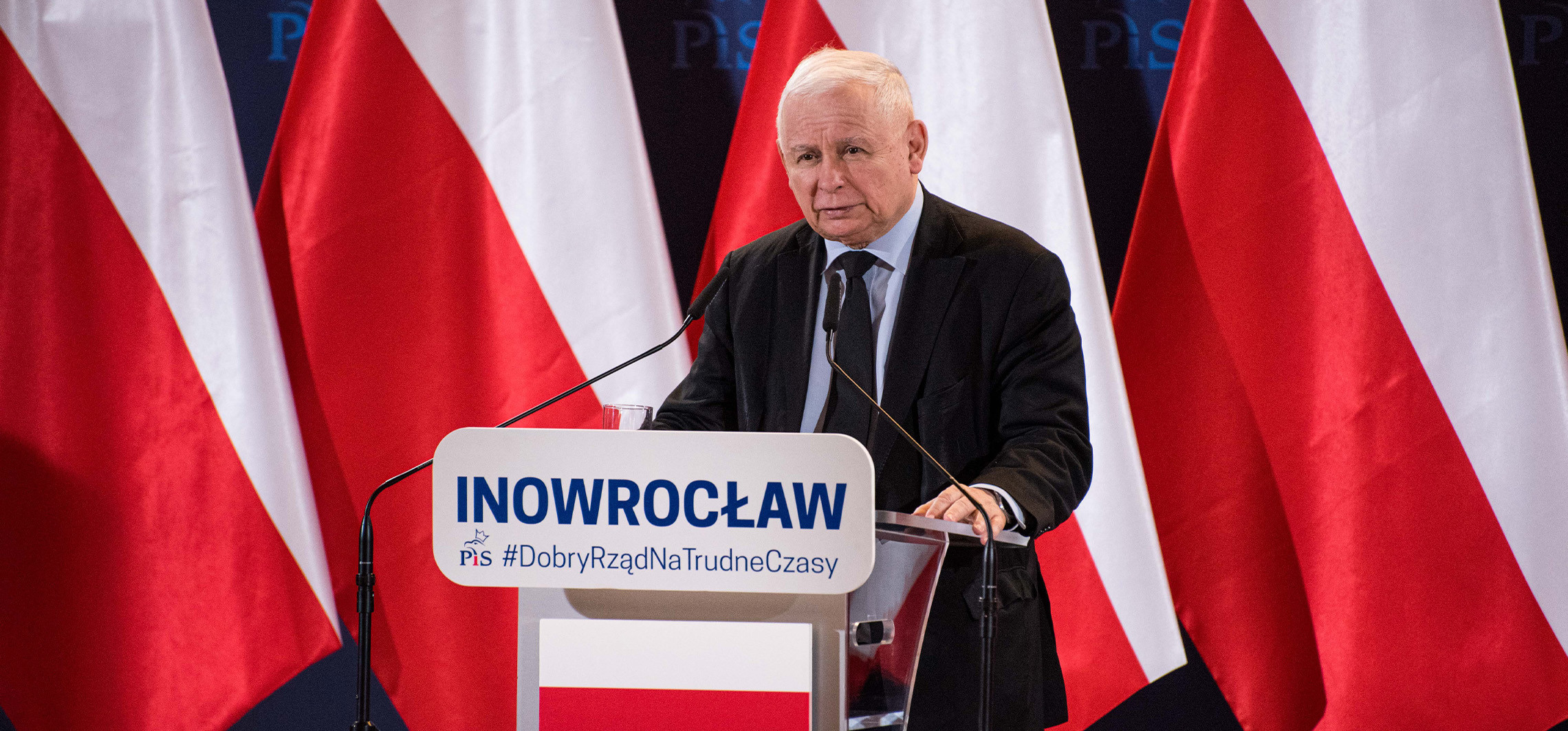 Inowrocław - Jarosław Kaczyński w Inowrocławiu. Padło pytanie o basen