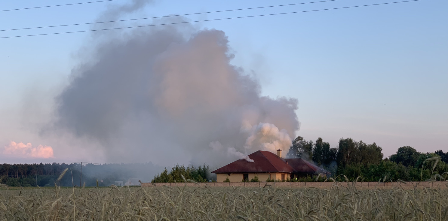 Region - Groźny pożar domu pod Inowrocławiem