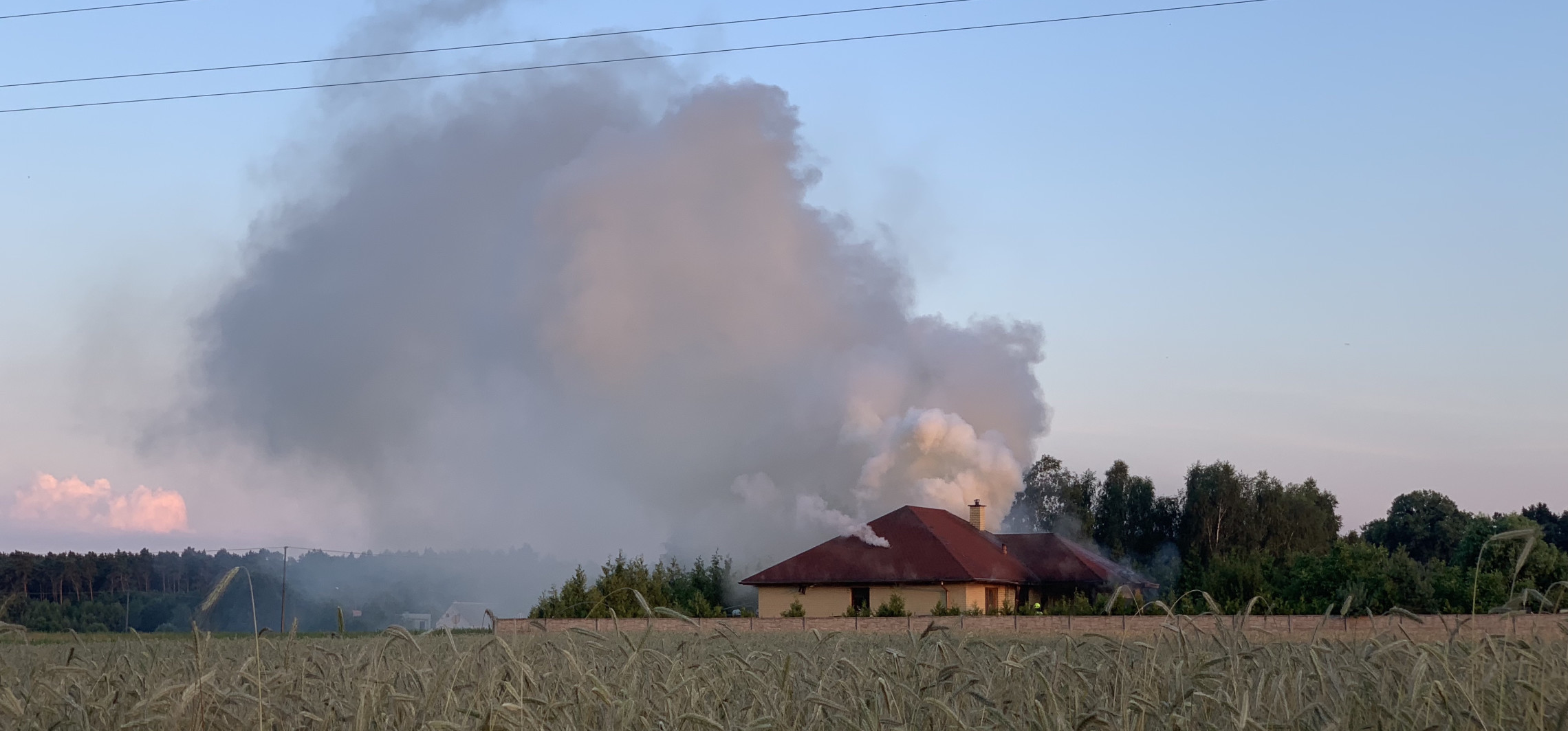 Region - Groźny pożar domu pod Inowrocławiem