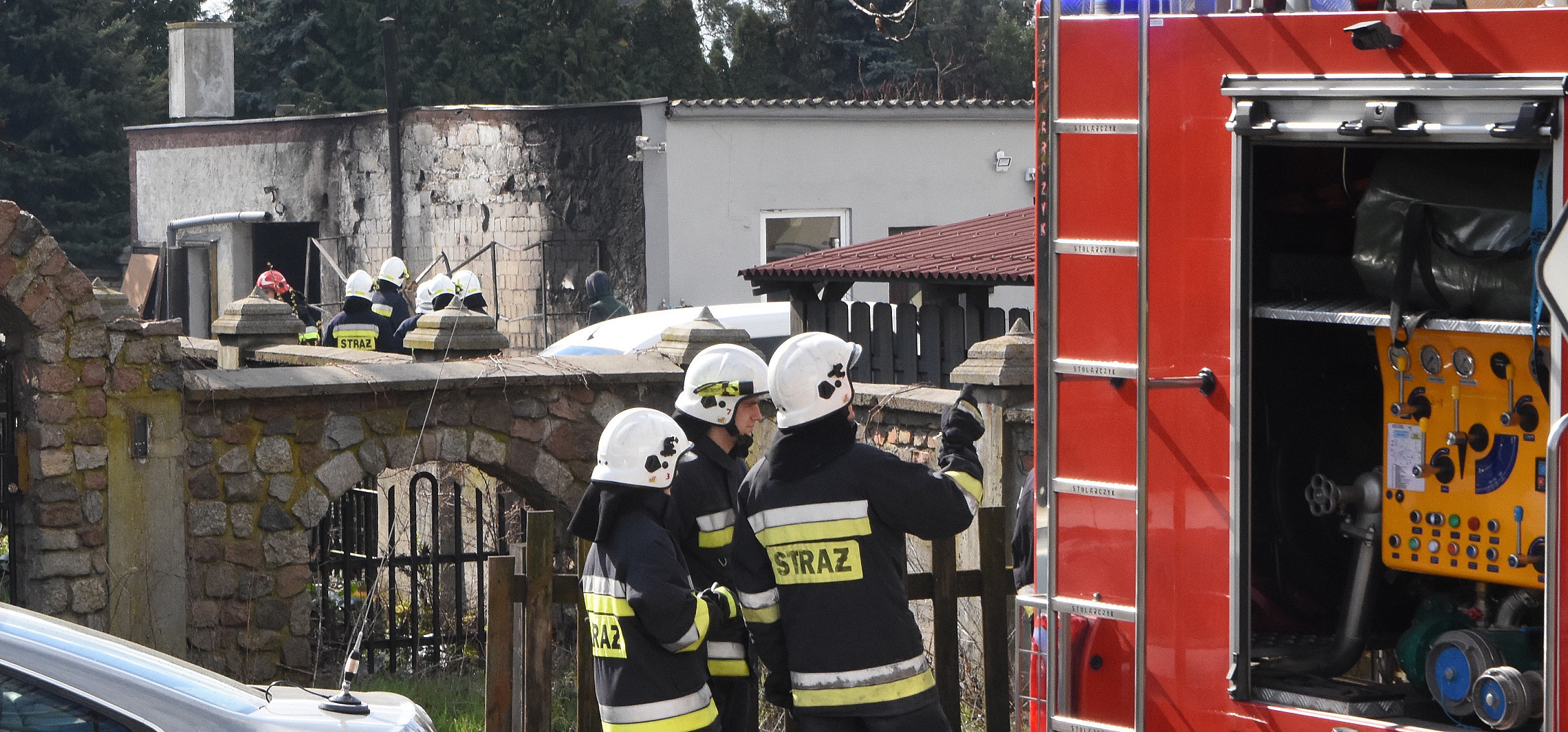 Janikowo - Groźny pożar w Janikowie, paliły się opony