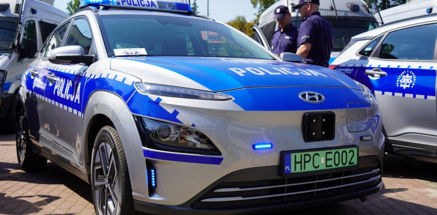 Inowrocław - Oto nowy radiowóz inowrocławskiej policji. Jest... elektryczny