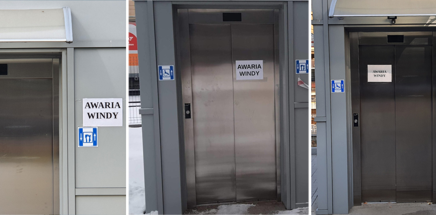 Inowrocław - Parking przy dworcu nie dla wszystkich? Znów nie działa winda