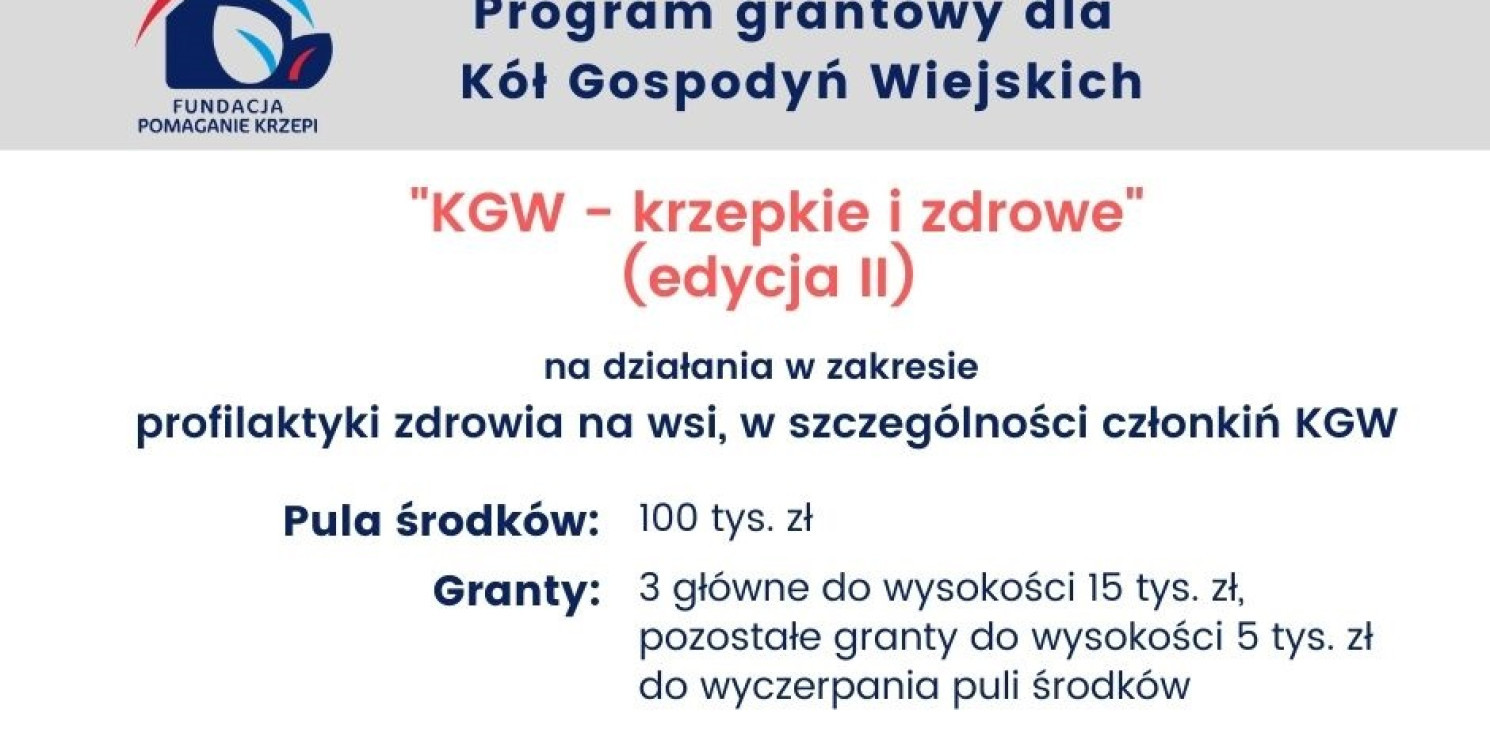 Kraj - Rusza program grantowy dla Kół Gospodyń Wiejskich