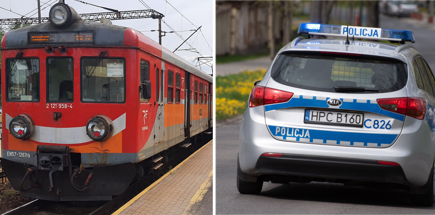 Inowrocław - Podróż pociągiem dla tej trójki zakończyła się wezwaniem policji