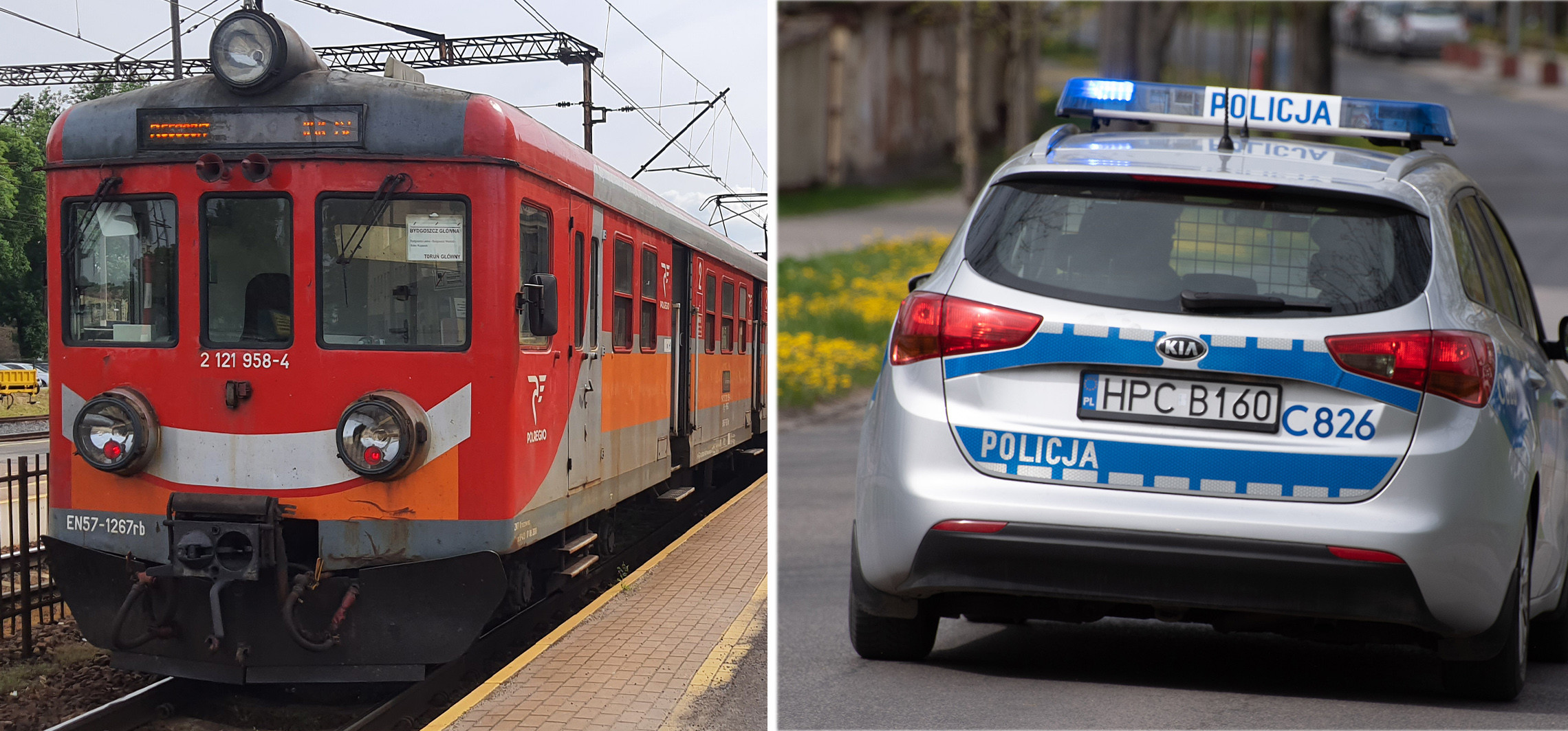 Inowrocław - Podróż pociągiem dla tej trójki zakończyła się wezwaniem policji