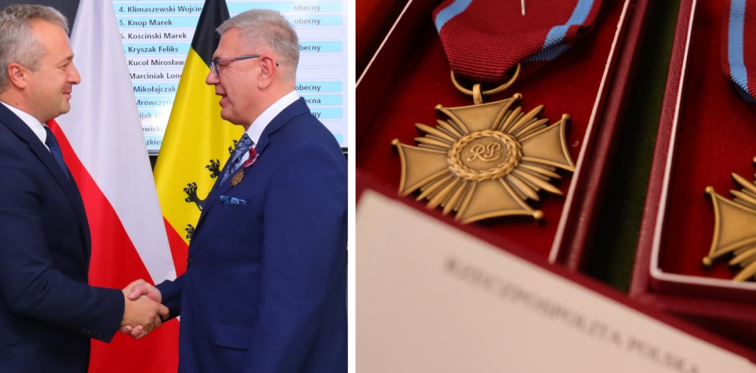 Inowrocław - Medal dla pierwszego starosty i odznaczenia od wojewody