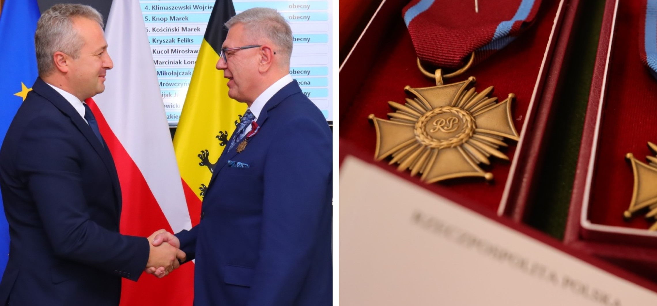 Inowrocław - Medal dla pierwszego starosty i odznaczenia od wojewody