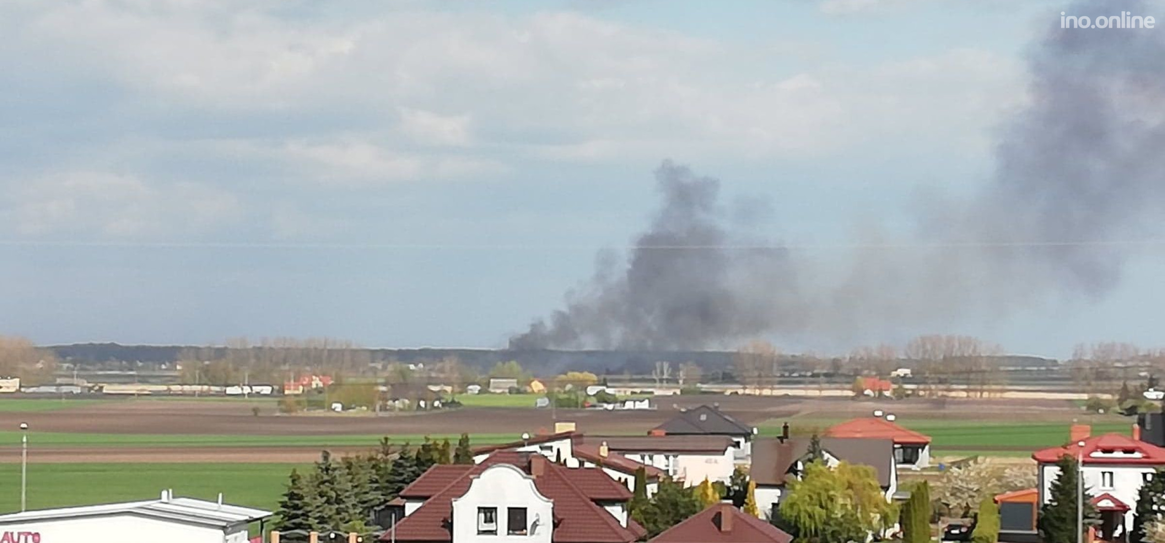 Kruszwica - Kolejny pożar traw i trzcinowisk