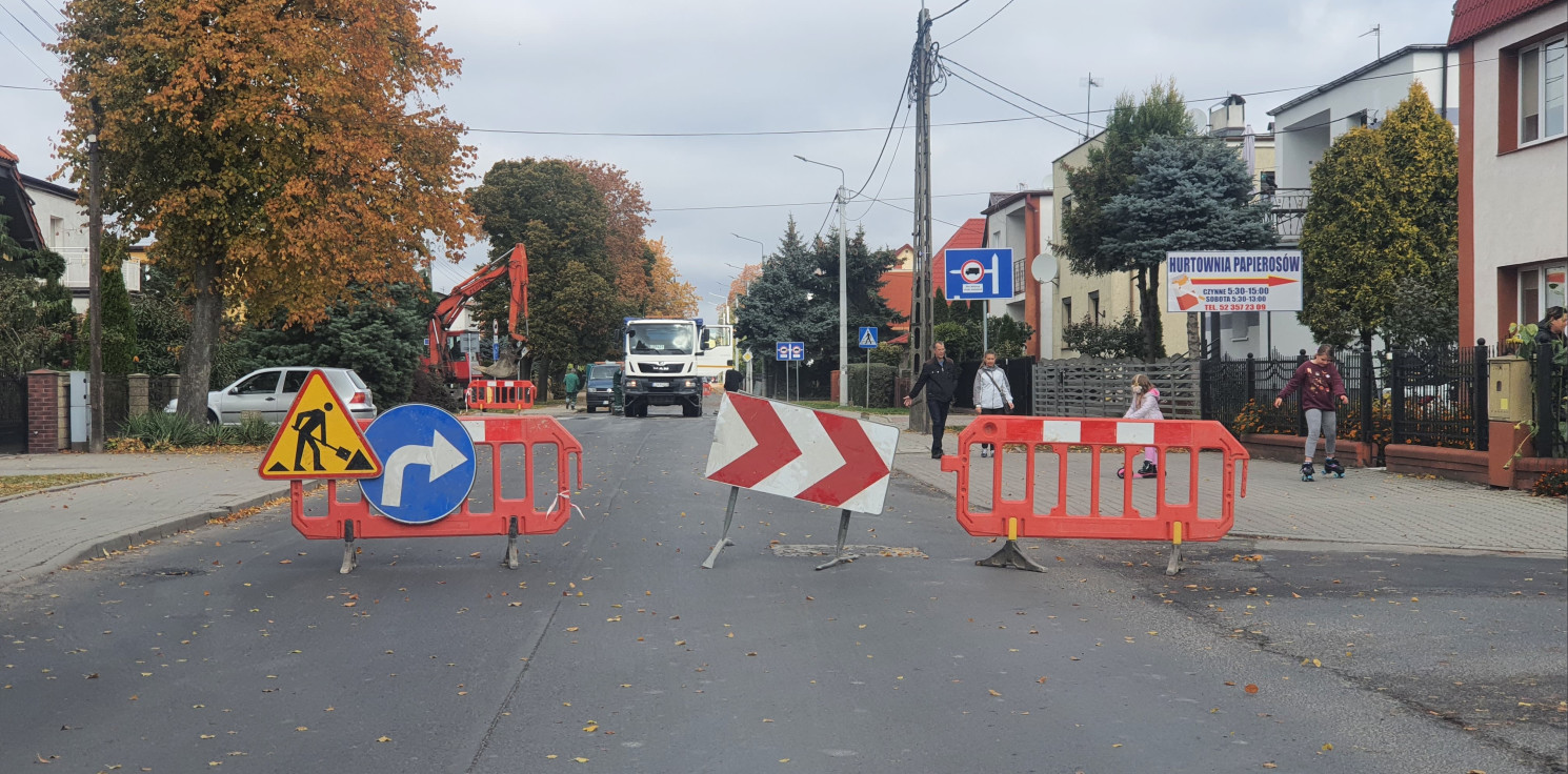Inowrocław - Szymborska nieprzejezdna, jest objazd