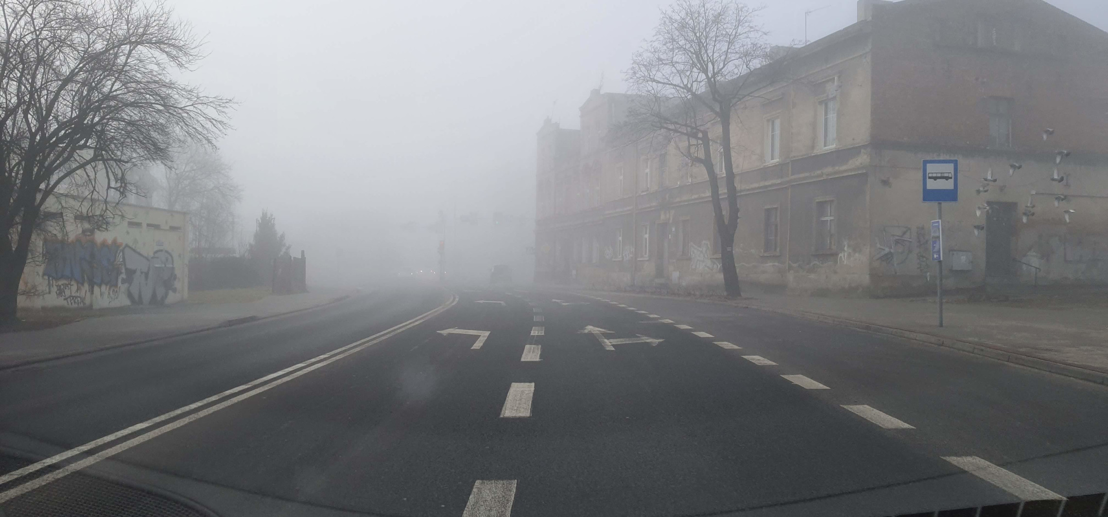 Inowrocław - Wydano ostrzeżenie przed gęstą mgłą