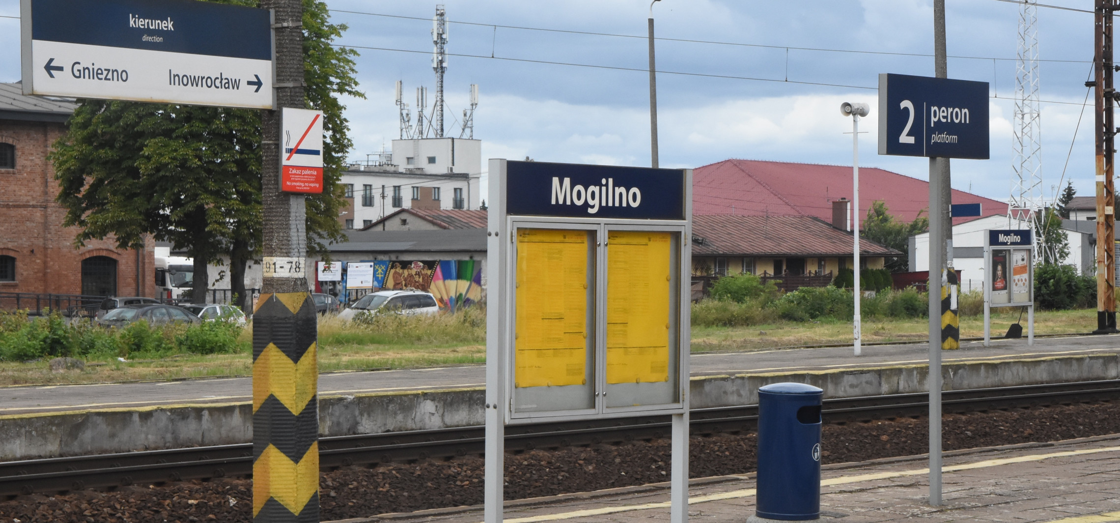 Mogilno - Utrudnienia na trasie kolejowej koło Mogilna