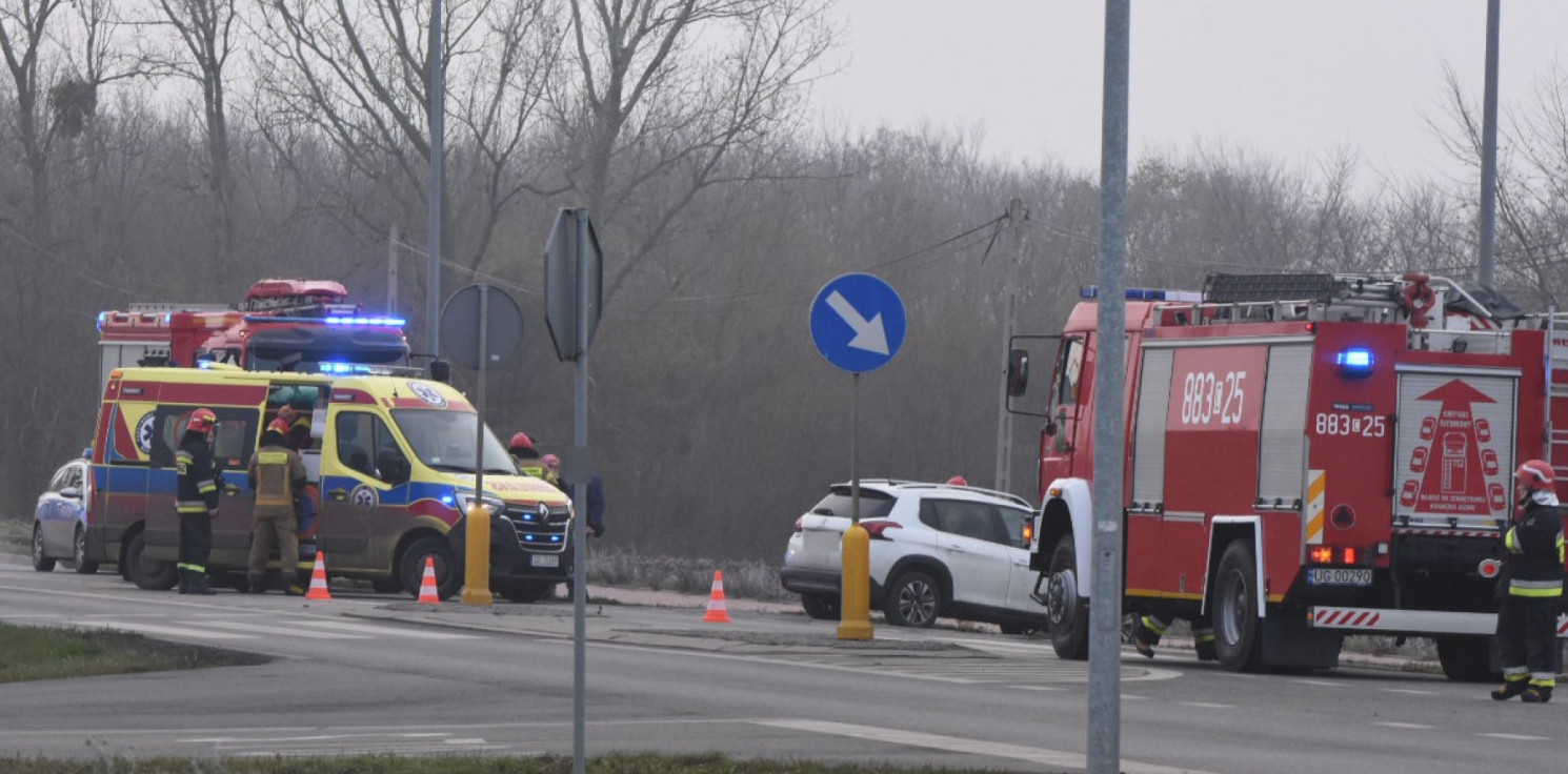 Inowrocław - Zderzenie w Balinie. Ucierpiał kierujący skuterem