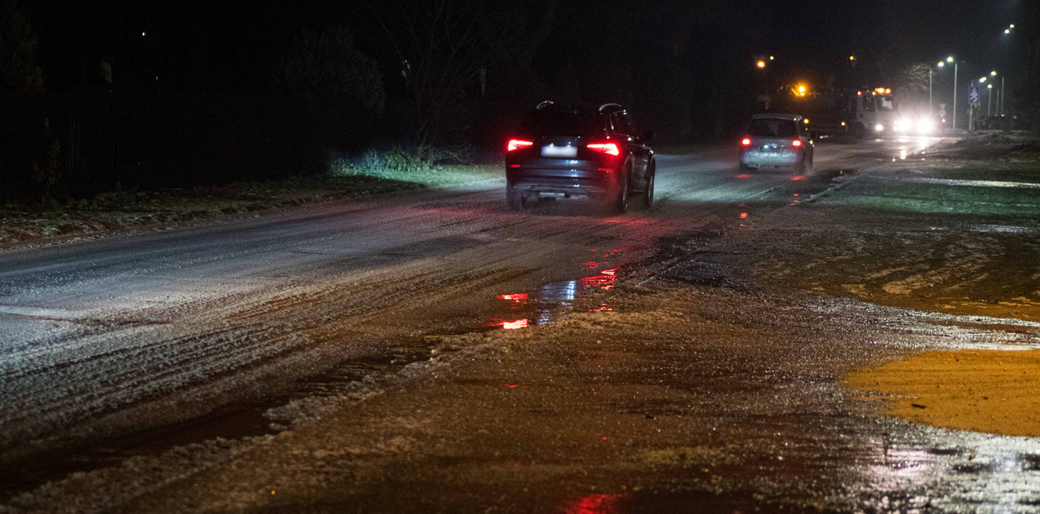 Inowrocław - Uwaga kierowcy i piesi. Awaria na Marulewskiej