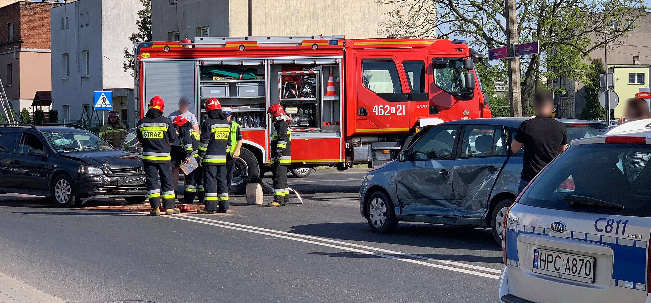 Inowrocław - Duże utrudnienia po zderzeniu dwóch aut