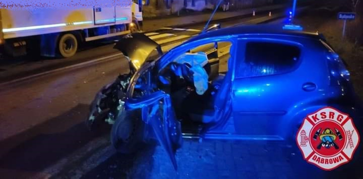 Region - Groźna kraksa osobówki z autem dostawczym