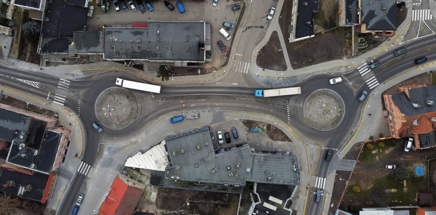 Strzelno -  Strzelno ma dwa nowe ronda. Zakończono dużą inwestycję