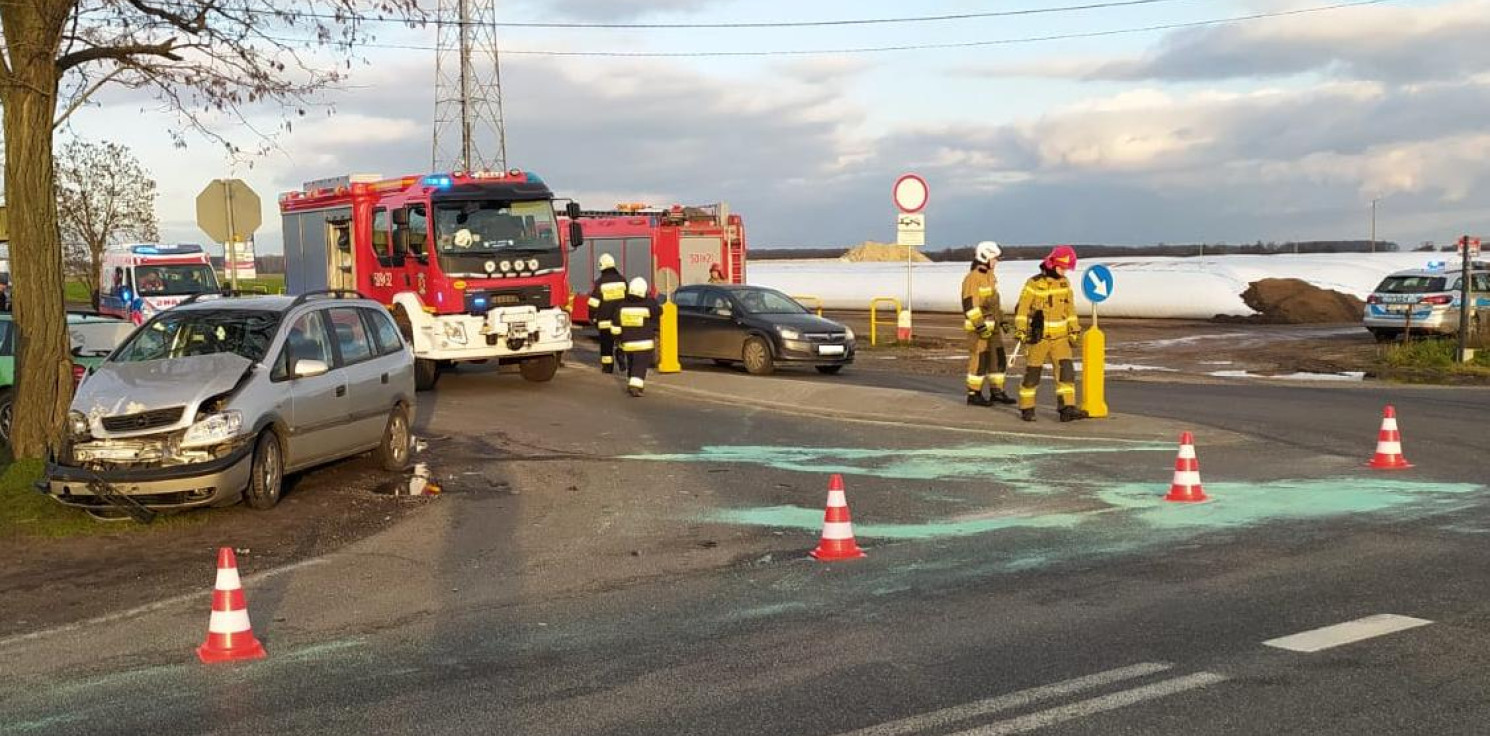 Radziejów - Nieustąpienie pierwszeństwa przyczyną kolizji