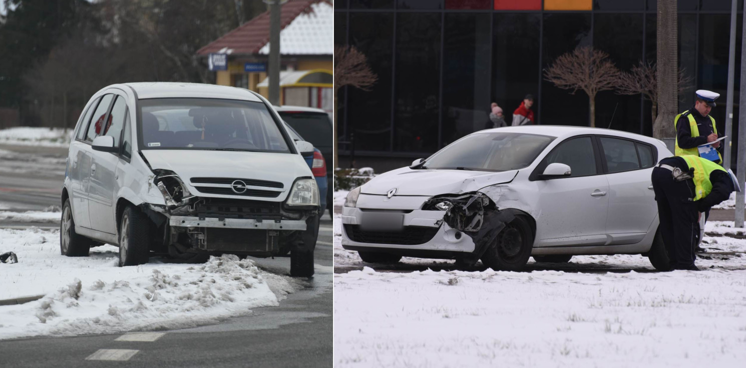 Inowrocław - Zderzenie dwóch aut na Rąbinie