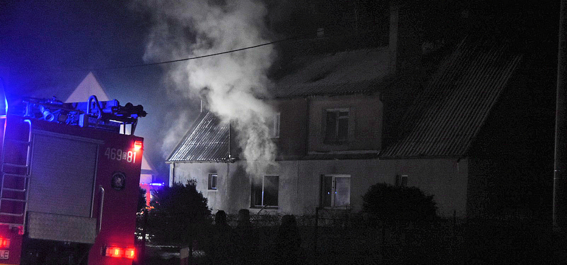 Dąbrowa Biskupia - Tragiczny pożar domu w Bąkowie. Nie żyje 1 osoba