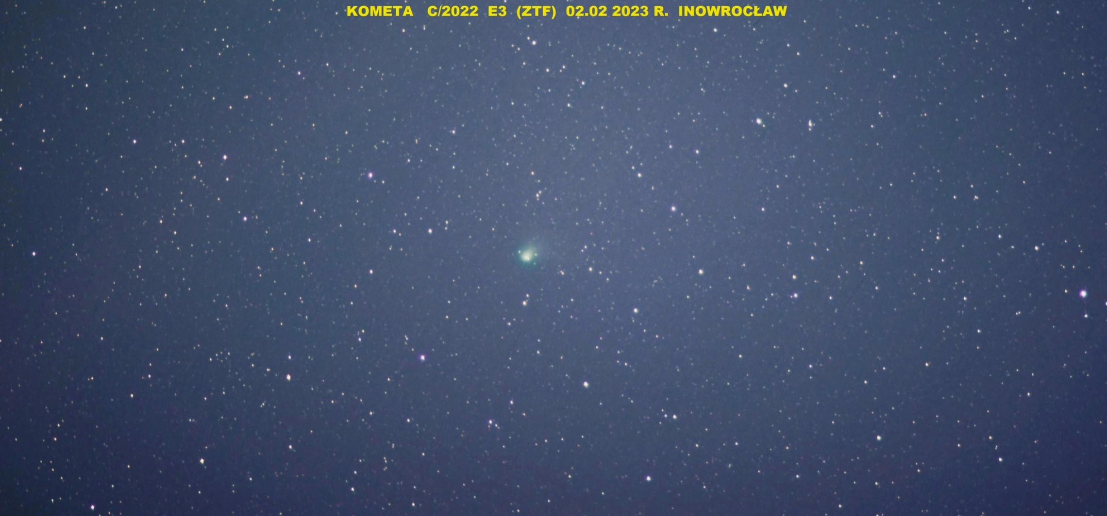 Inowrocław - Ta kometa ostatni raz była widoczna w epoce lodowcowej! Namierzyła ją inowrocławska astrobaza