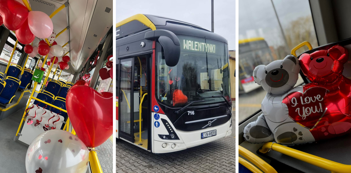 Inowrocław - Dla zakochanych pasażerów. W Walentynki będzie kursował wyjątkowy autobus