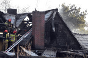 Groźny pożar domu jednorodzinnego w regionie