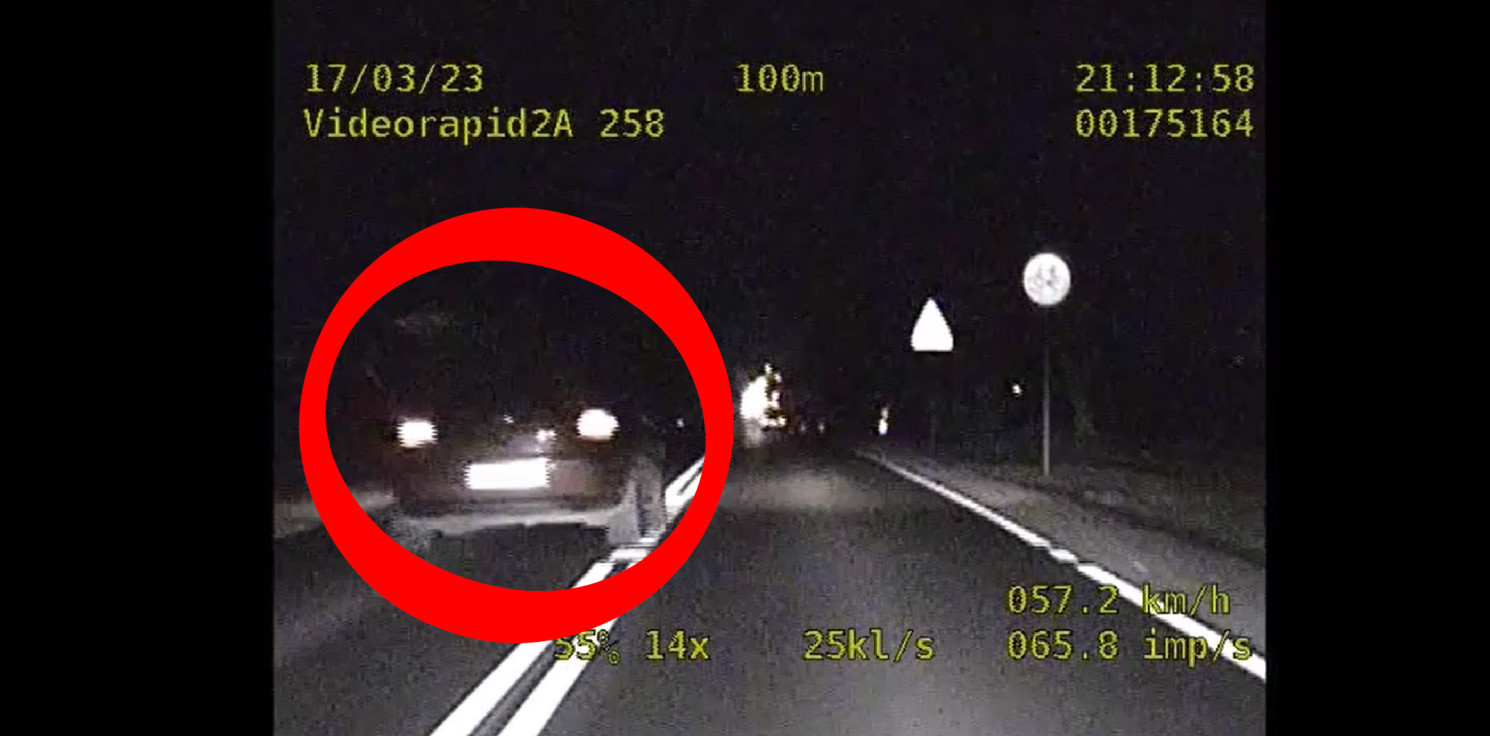 Gniewkowo.online - Wyprzedził radiowóz grupy SPEED tam, gdzie nie wolno