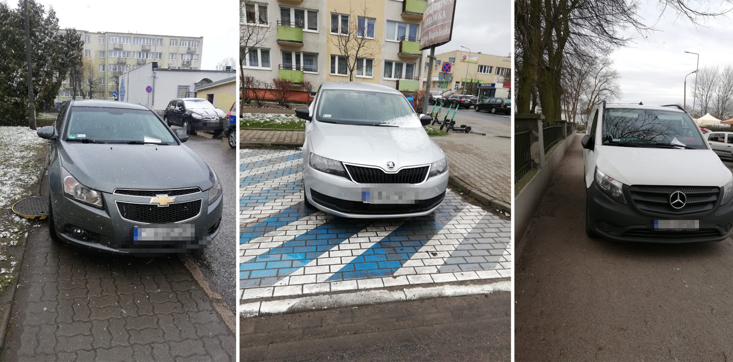 Inowrocław - Tak parkować nie wolno. Straż miejska publikuje zdjęcia 