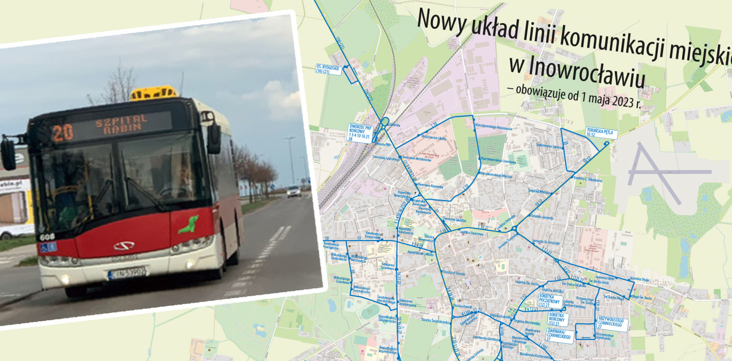 Inowrocław - Będą duże zmiany w rozkładzie jazdy MPK. Zniknie "20", ale to nie koniec nowości