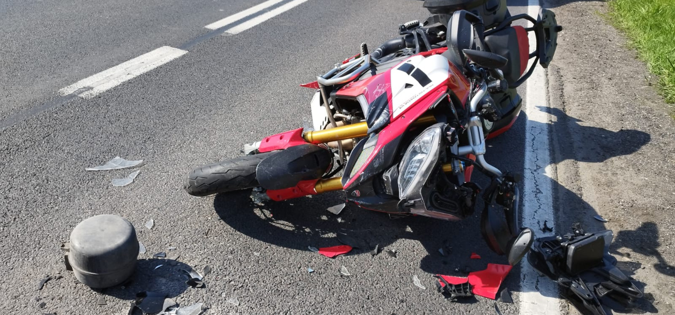 Region - Motocyklista zderzył się z dostawczakiem. Trafił do szpitala