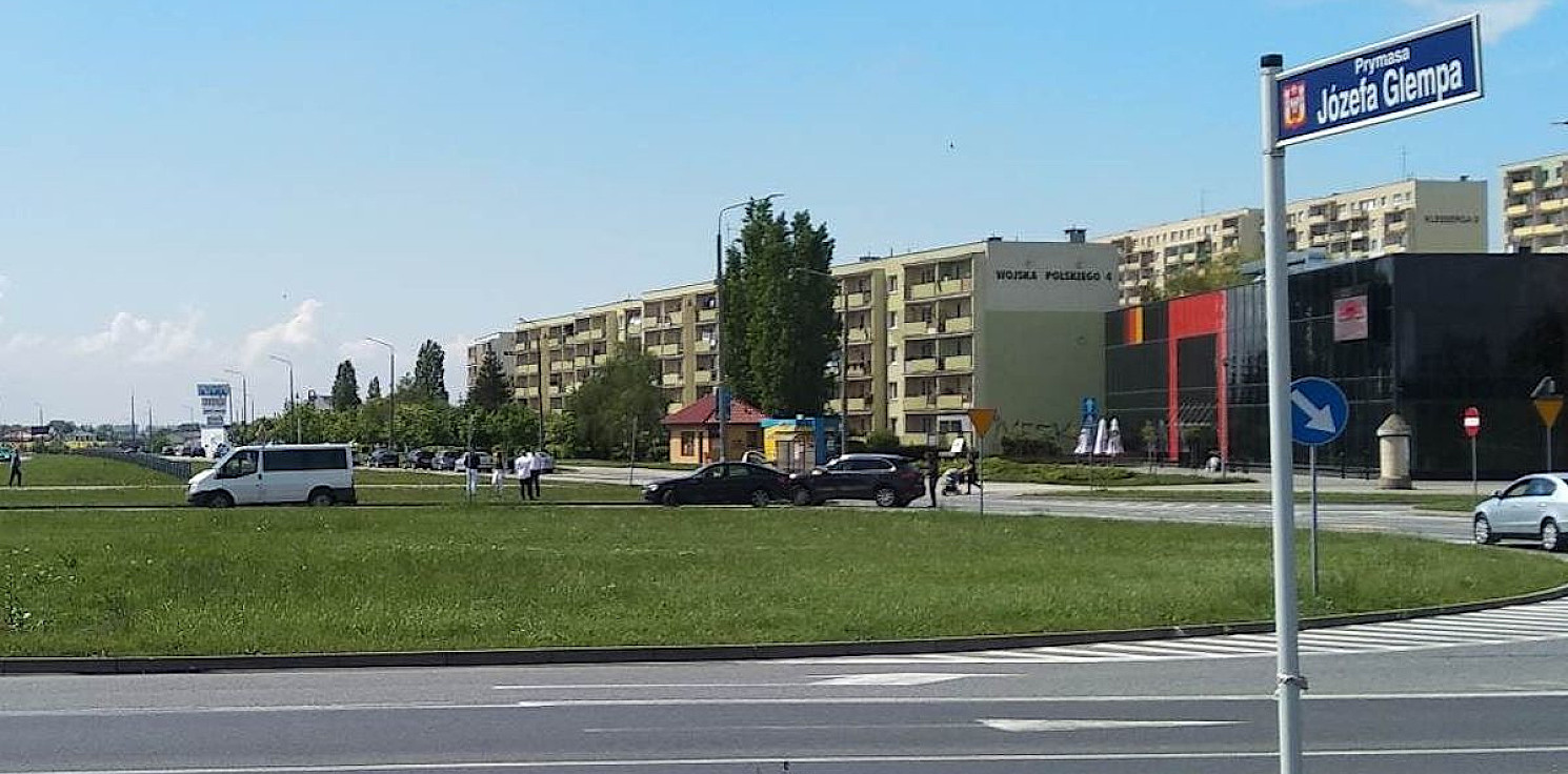Inowrocław - Alert: kolizja na osiedlu Rąbin