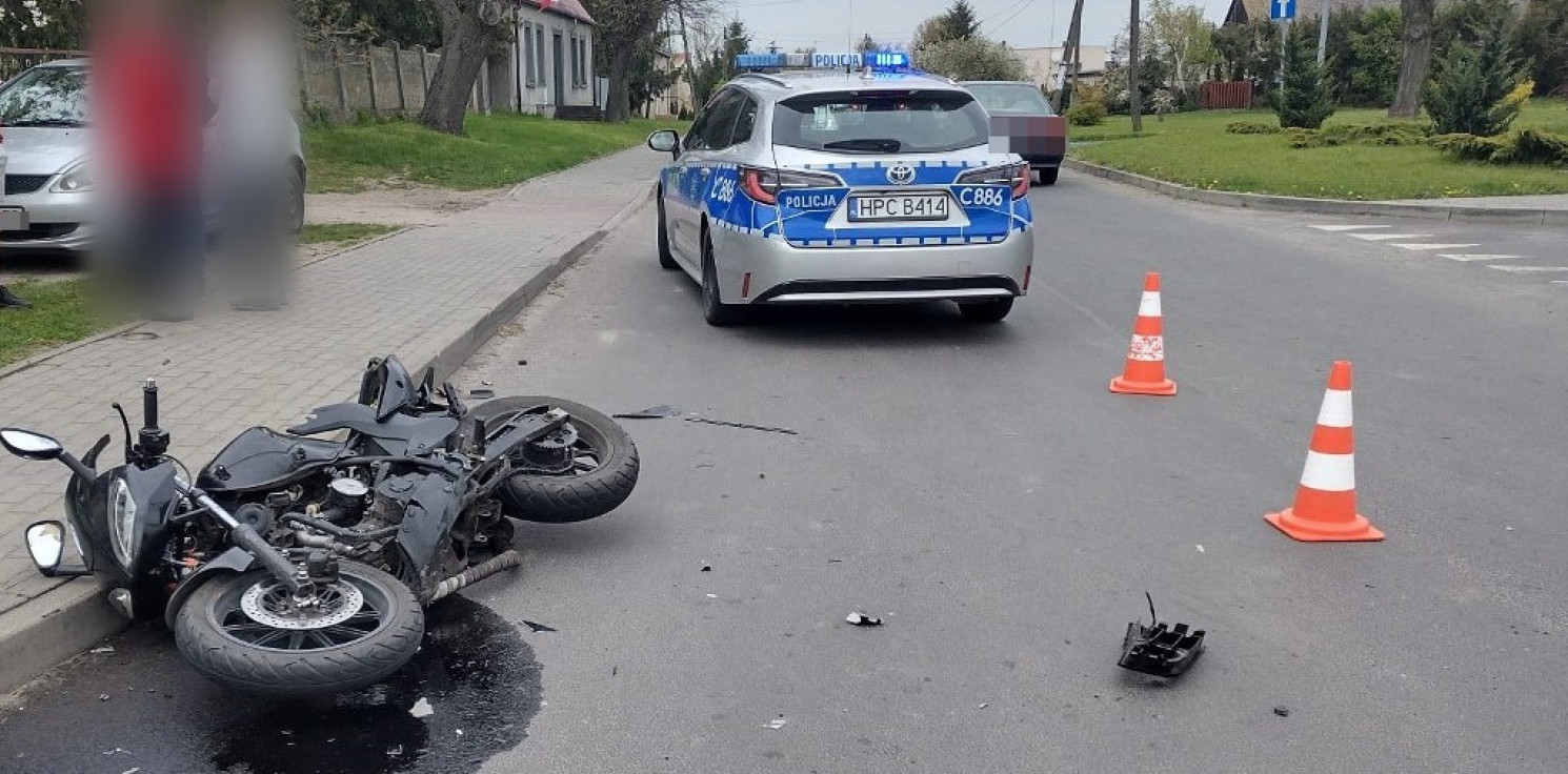 Żnin - Kierująca autem zderzyła się z motorowerem. Prawo jazdy miała od niedawna