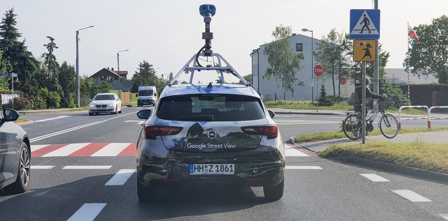 Inowrocław - Auto Google Street View na ulicach Inowrocławia