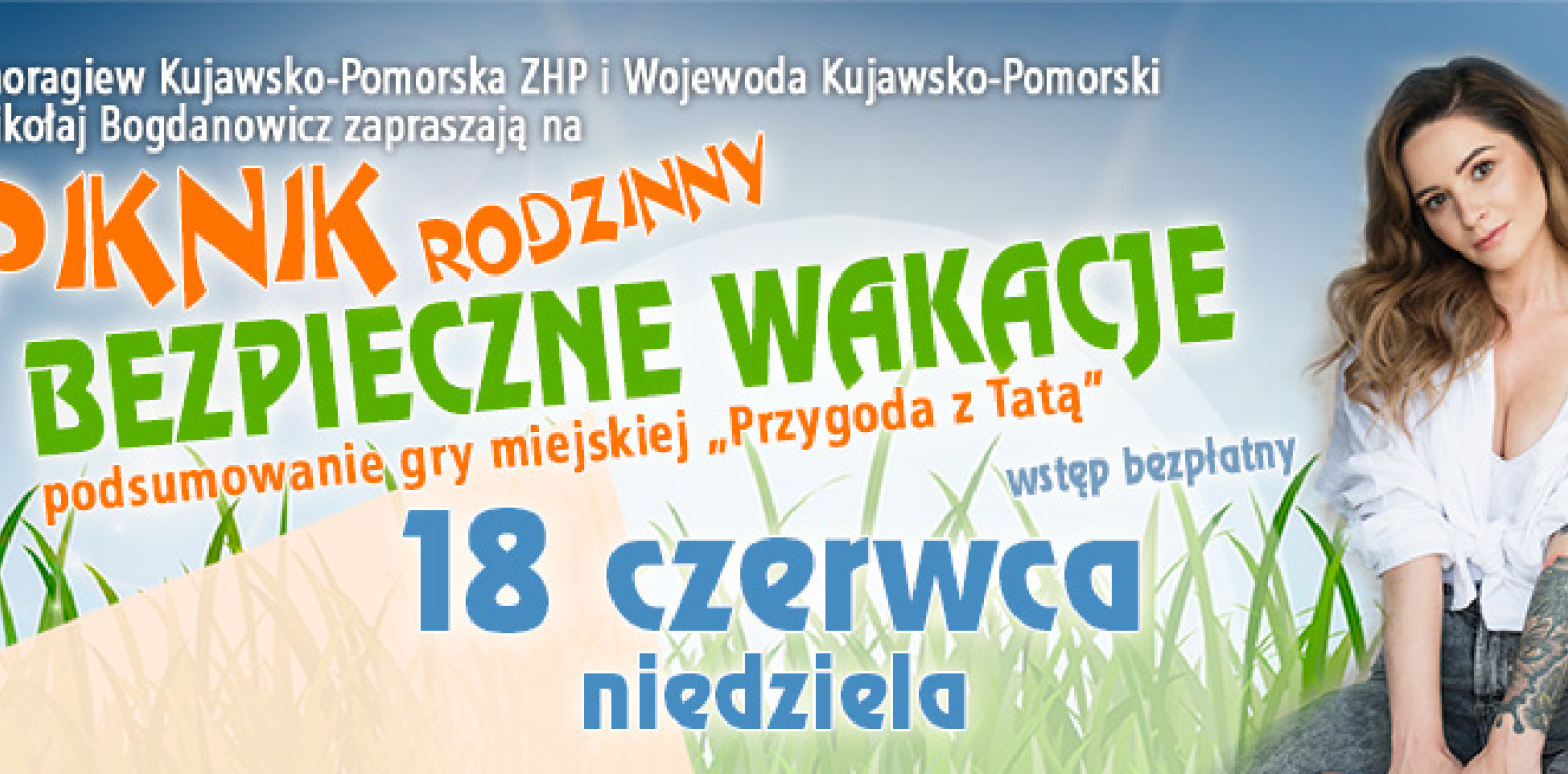 Inowrocław - Koncert Eweliny Lisowskiej i piosenek Disney'a oraz przygoda z tatą. Rodzinny piknik w Inowrocławiu