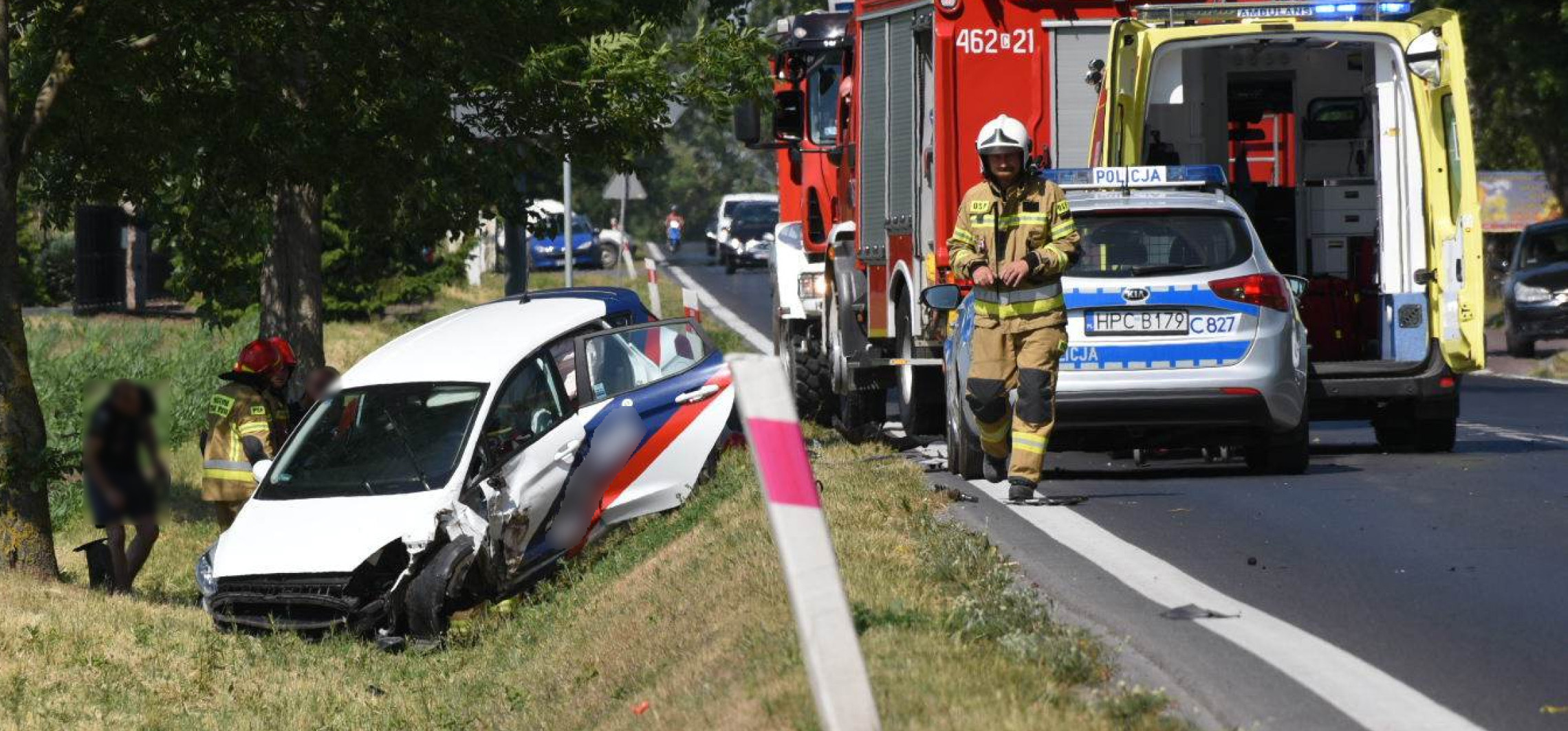 Region - Zderzenie dwóch aut na drodze do Pakości