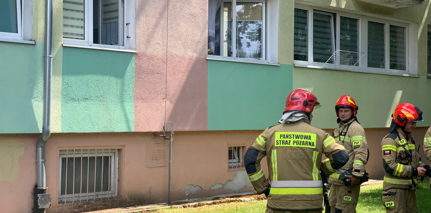 Inowrocław - Akcja strażaków na osiedlu Piastowskim