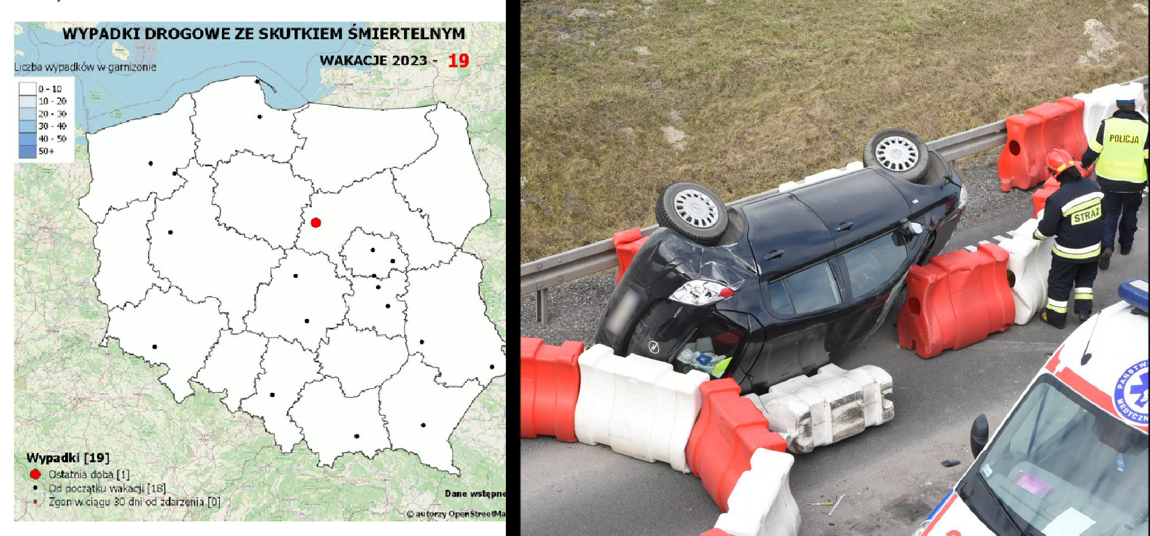 Inowrocław - W tych miejscach doszło do śmiertelnych wypadków drogowych