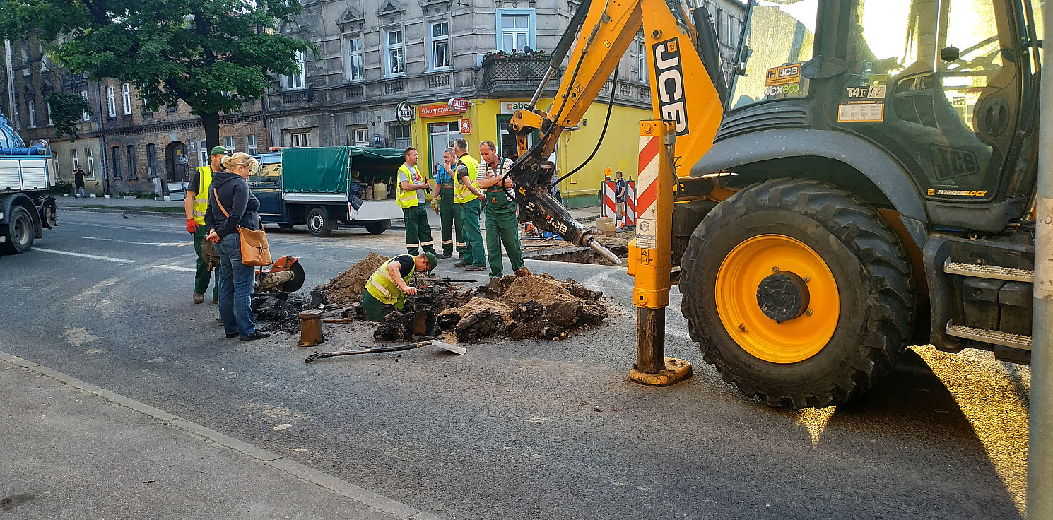 Inowrocław - Awaria wodociągu na Toruńskiej