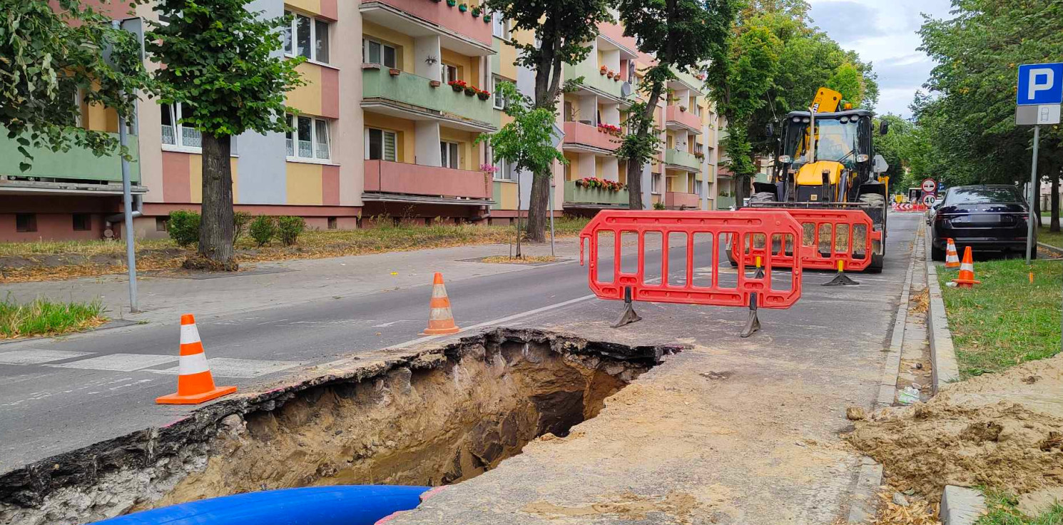 Inowrocław - Duże utrudnienia na osiedlu Nowym