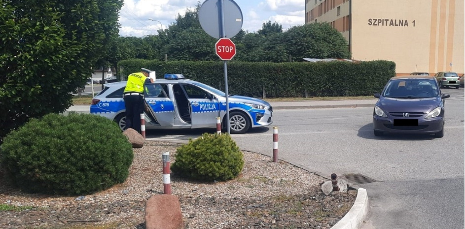 Region - Uszkodził słupek przy drodze. Był pijany