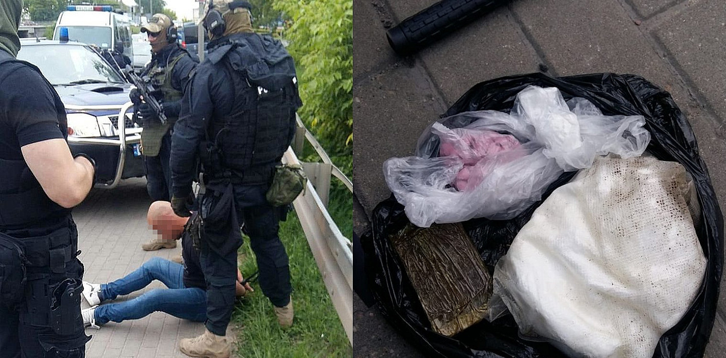 Bydgoszcz - Policyjna akcja na Moście Fordońskim