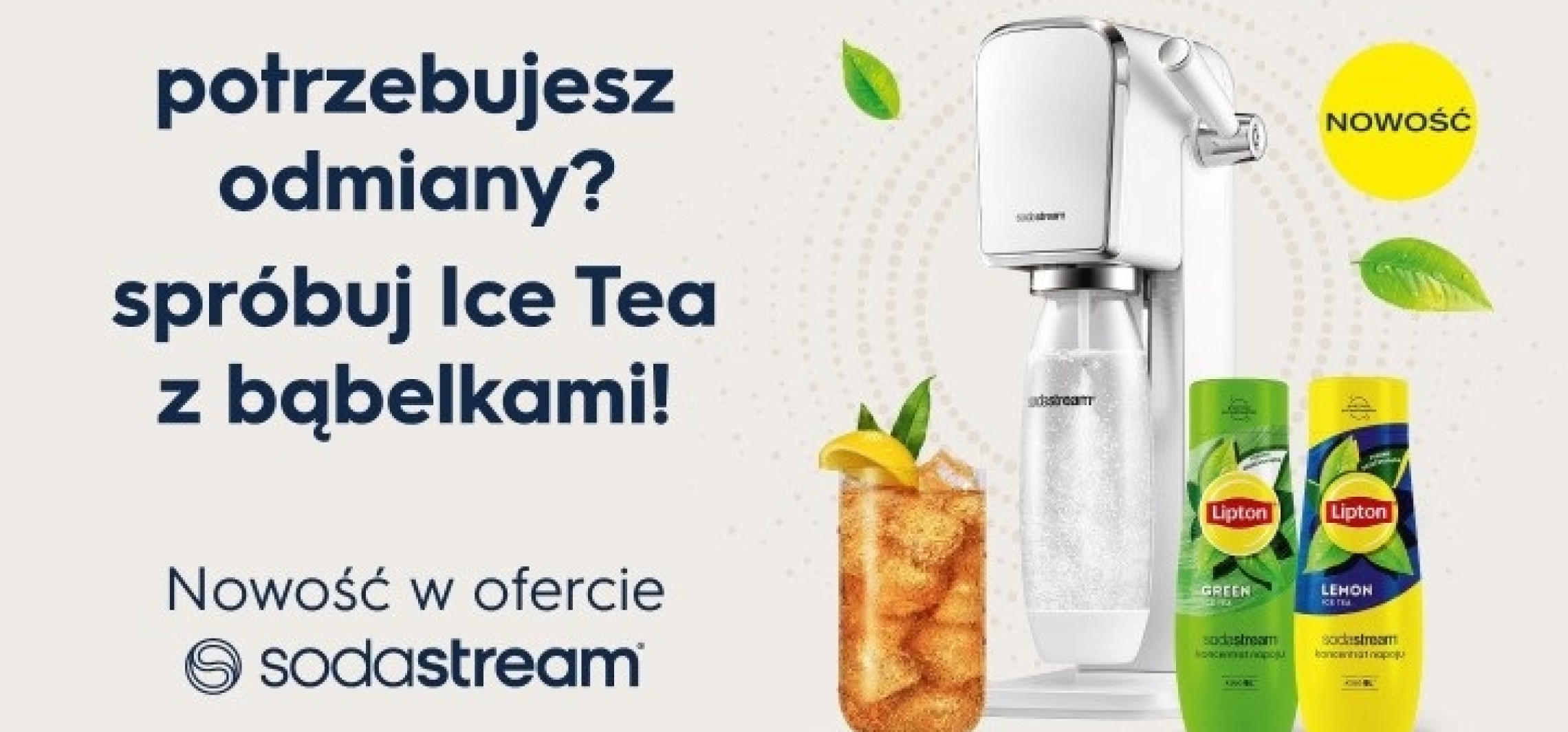 Kraj - SodaStream proponuje nowy sposób na orzeźwienie - Lipton Ice Tea z bąbelkami