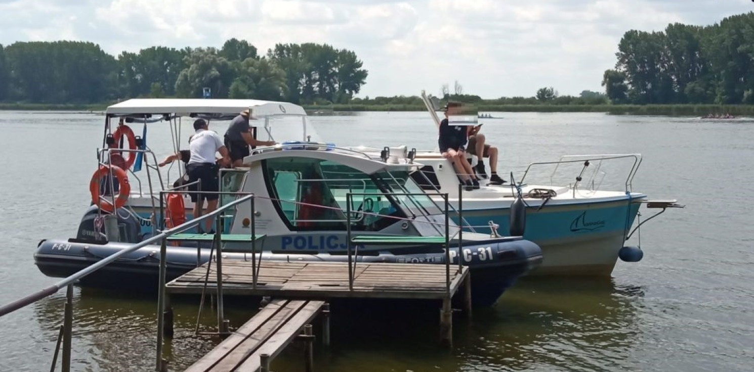 Kruszwica - W weekend nad Gopłem służby miały co robić