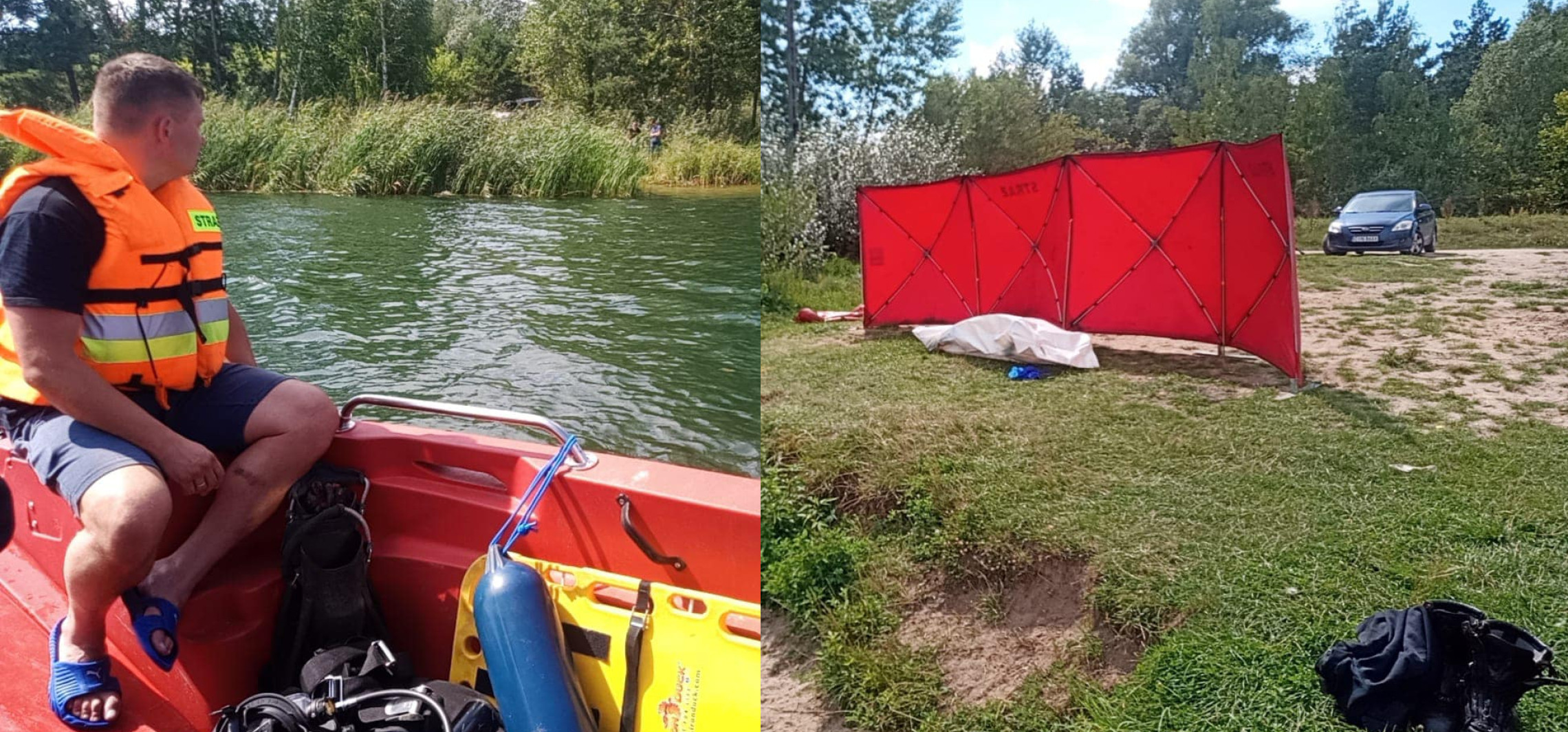 Region - WOPR o akcji w Wojdalu: Ciało 74-latka znajdowało się na głębokości 3 metrów